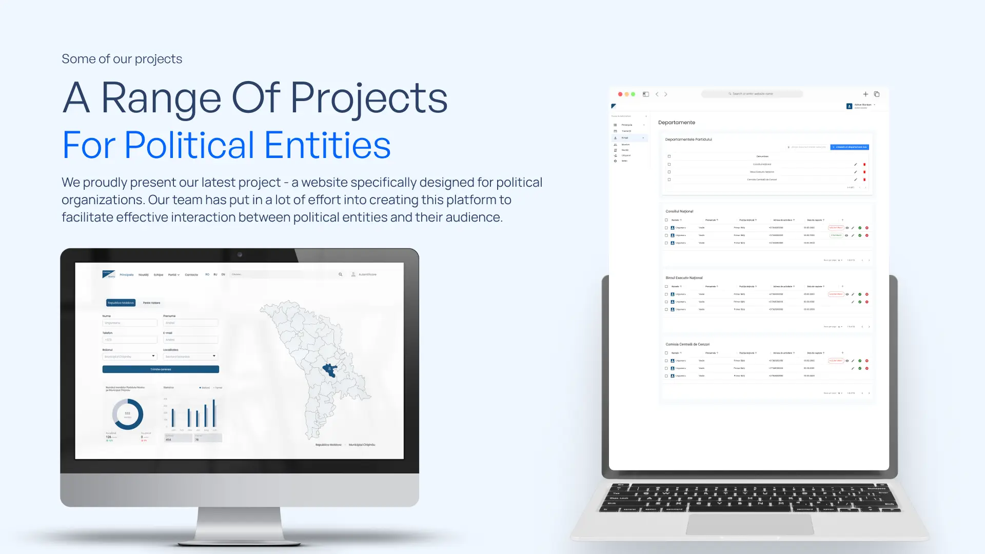 A Range Of Projects For Political Entities