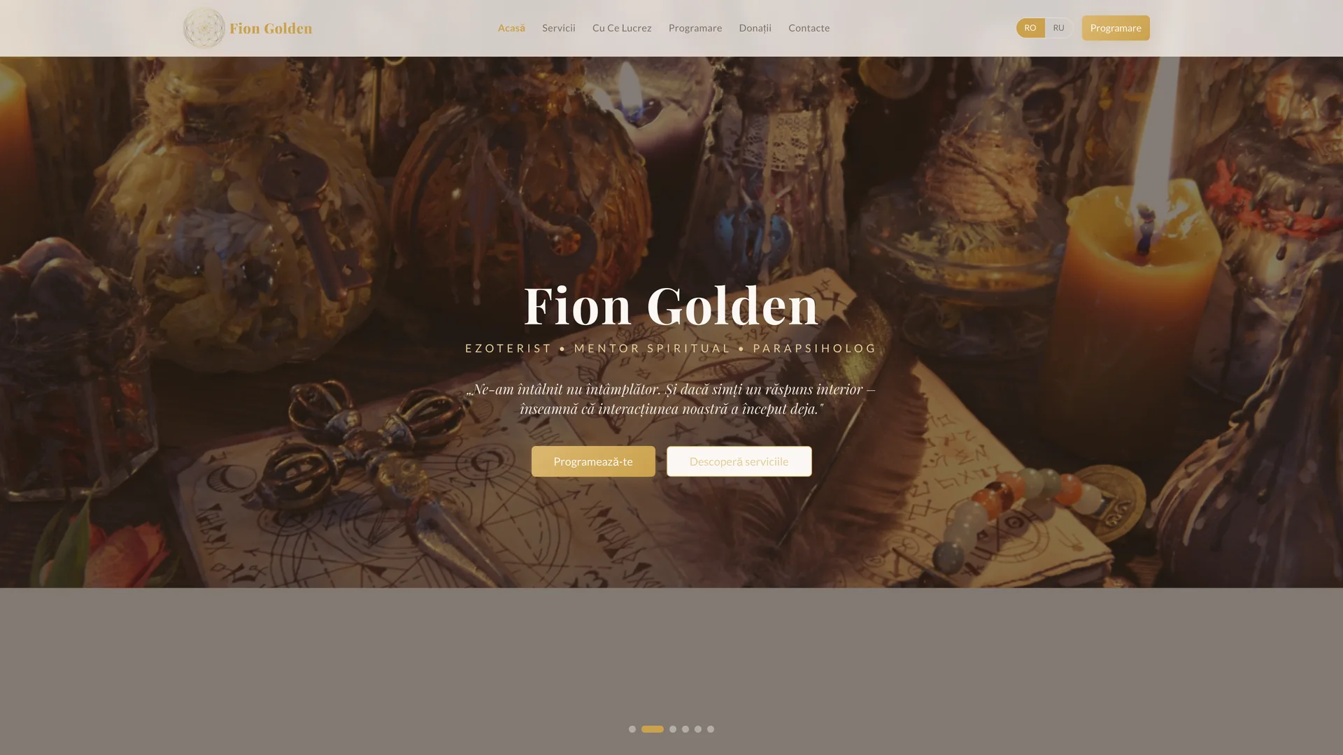 Сайт духовного наставничества Fion Golden