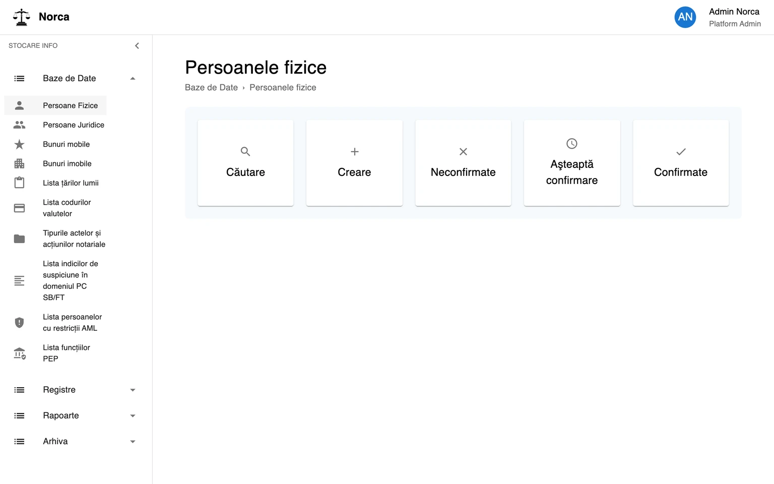 Norca — Notary Platform on a desktop monitor