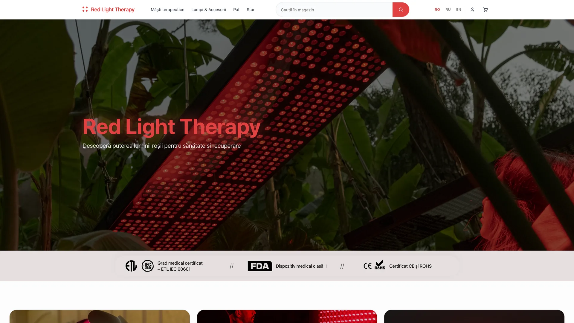 Магазин устройств Red Light Therapy